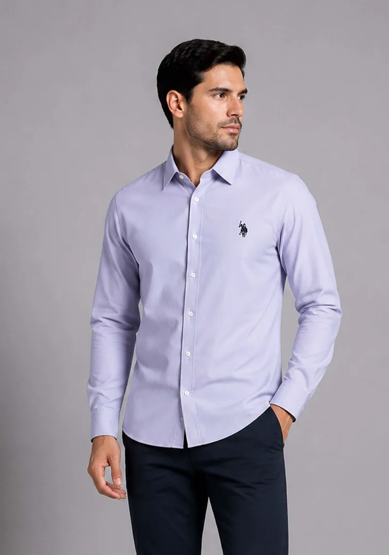 U.S. Polo Assn. Πουκάμισο Vic - 90161 47085 258 Light Purple