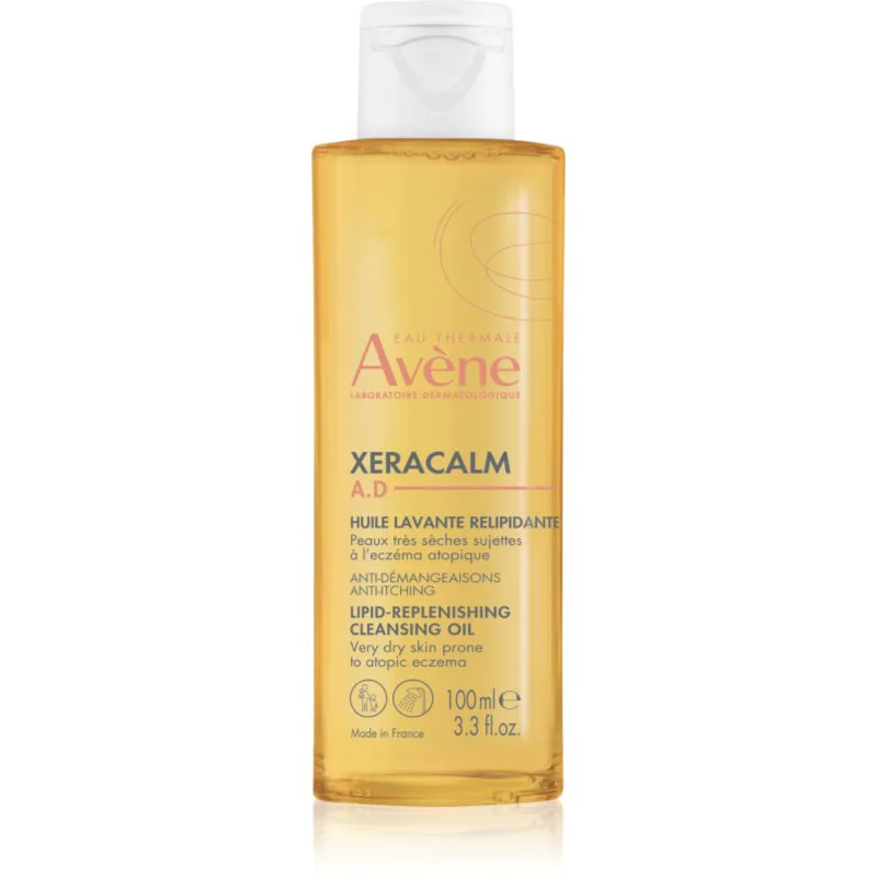 Avène XeraCalm A.D. Lipid-Replenishing Cleansing Oil λάδι πλυσίματος αναπλήρωσης λιπιδίων για ξηρό και εκζεματικό δέρμα 100 ml
