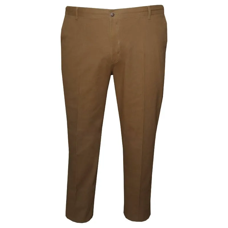 Ελαστικό chino χειμερινό παντελόνι "Seda",by N.Y. Tailors - Camel