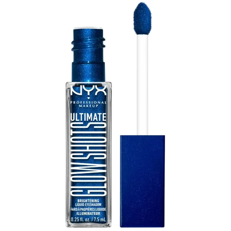 Nyx Professional Makeup Ultimate Glow Shots Liquid Eye Shadows 7,5ml Υγρή Σκιά Ματιών για Λάμψη Έως & 12 Ώρες Διάρκεια 1 Τεμάχιο - Blueberry Bank
