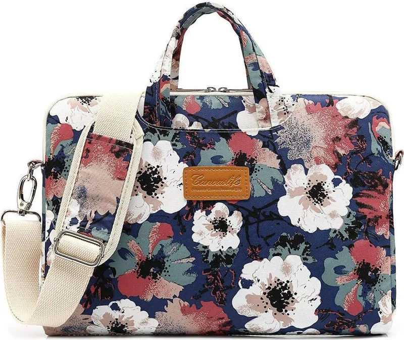 Tech-Protect Canvas Life Briefcase Τσάντα Μεταφοράς Laptop 15"-16'' - Blue Camelia (5906735412086)