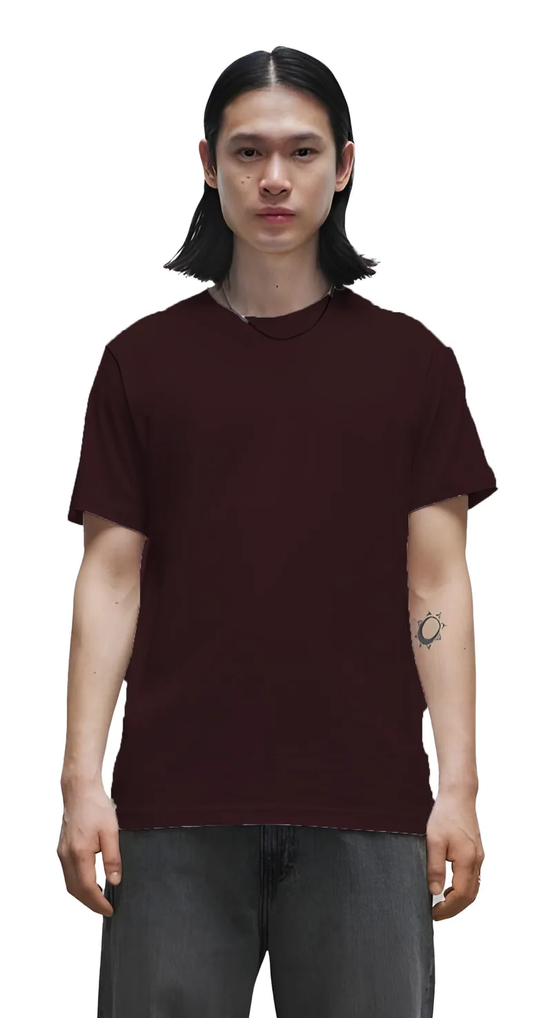 Regular T-Shirt True Blanks by H&M 1148383 Maroon