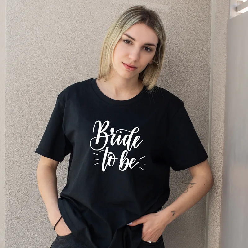 Bride - Organic Vegan T-Shirt Unisex - Μαύρο - M