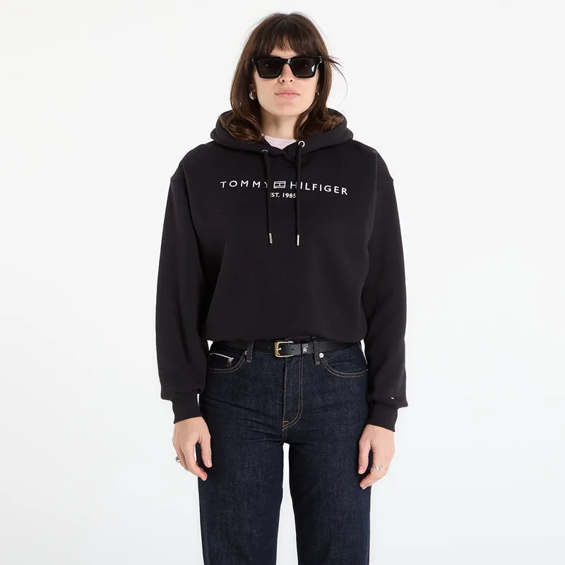 Φούτερ Tommy Hilfiger Corp Logo Mdrn Hoodie Black L