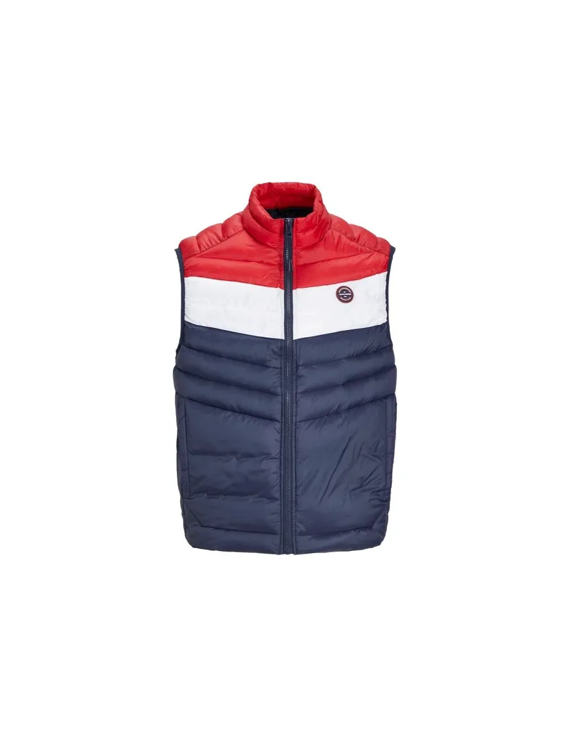 JackJones Jjespring Bodywarmer Collar Noos M 12258457NavyBlazerWHITETRUEREDBLOC