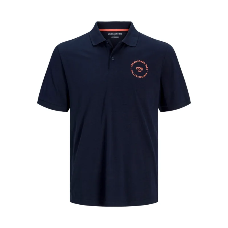 Ζέρσευ πόλο μπλουζάκι "Simon Polo",by Jack&Jones - ΜΠΛΕ