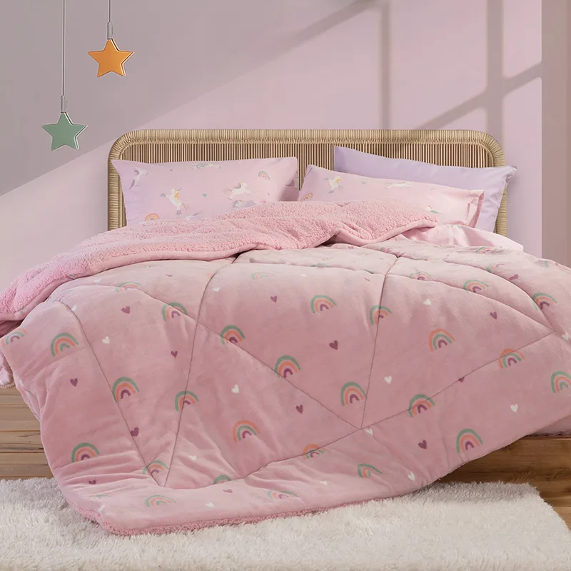 Κουβερτοπάπλωμα Μονό 160X220 Nef Nef Unicorns Style Lilac (160x220)