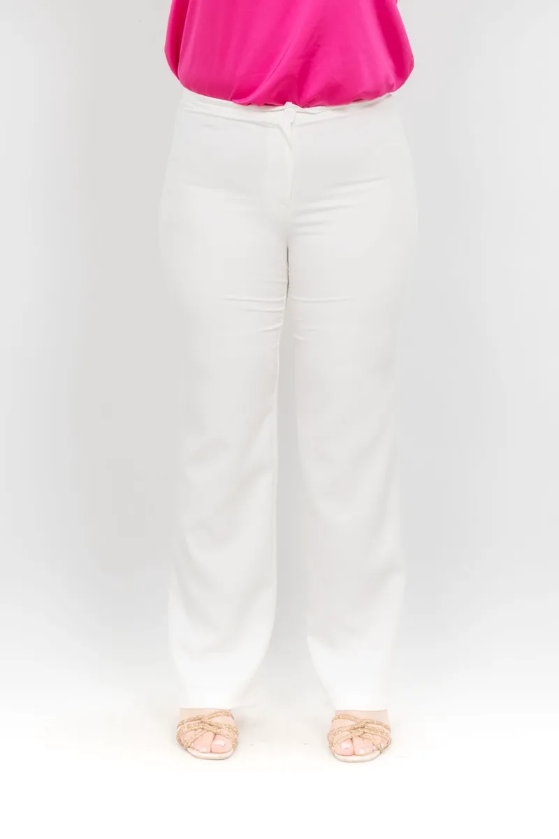 ΠΑΝΤΕΛΟΝΙ PLUS SIZE ΛΕΥΚΟ ΛΕΥΚΟ