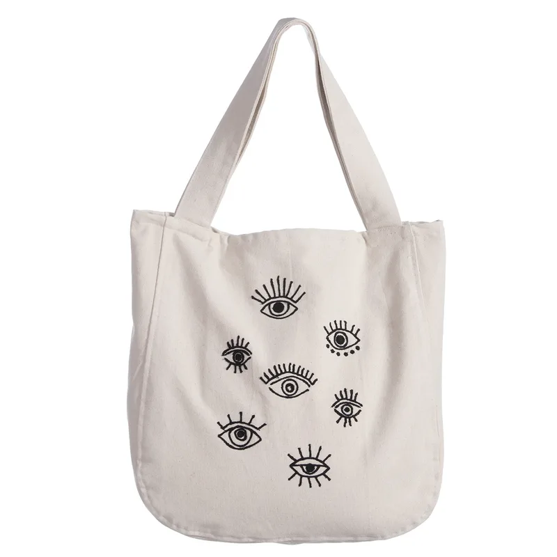 Τσάντα Θαλάσσης (45x45) Nef-Nef Homeware Eyes On Me Ecru