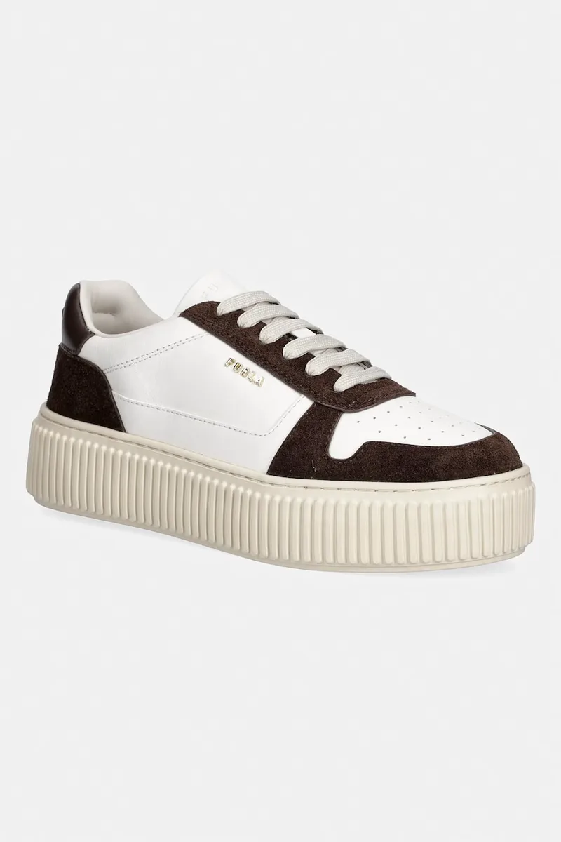 Furla Sky Lace-Up sneakers γυναικεία δερμάτινα