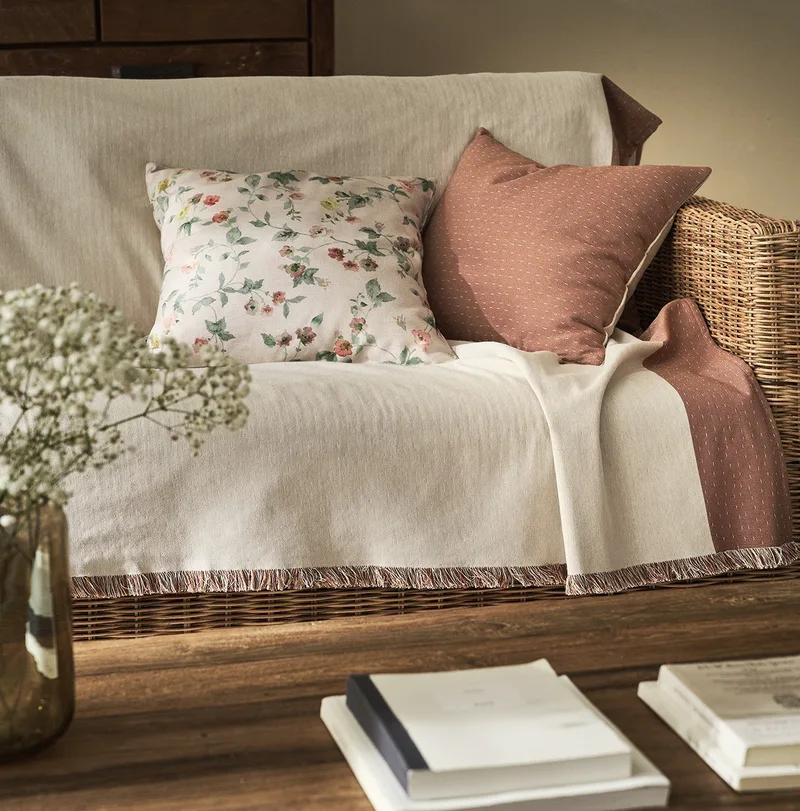 Ριχτάρι Τετραθέσιου Gofis Home Rukia Offwhite / Stone Brown 269 170x350