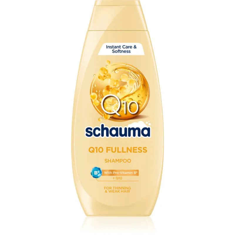 Schwarzkopf Schauma Q10 Fullness σαμπουάν για απαλά και αραιωμένα μαλλιά με συνένζυμο Q 10 400 ml