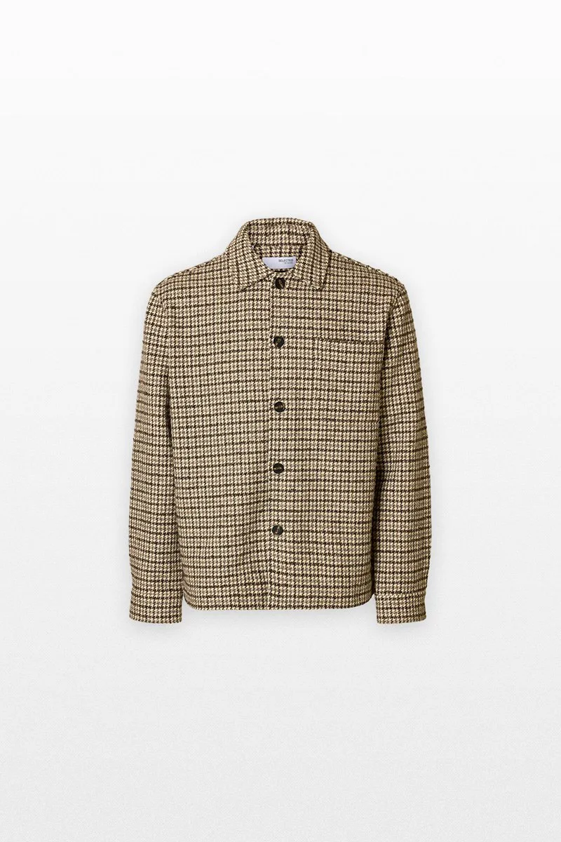 SELECTED HOMME Ανδρικό Μπεζ Wool Blend Overshirt