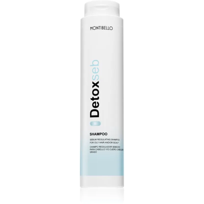 Montibello DetoxSeb Sebum Regulating Shampoo ομαλοποιτικό σαμπουάν για λιπαρό και ερεθισμένο δέρμα 300 ml