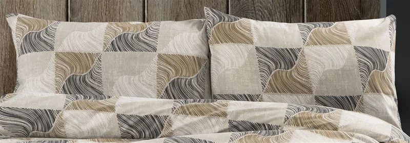 Μαξιλαροθήκη Dimcol Κλεοπάτρα 609 50x70 Beige-Black