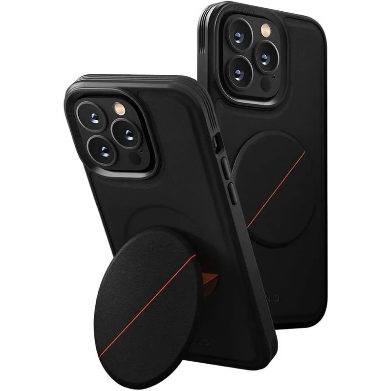 Θήκη iPhone 14 Pro Uniq Novo Ανθεκτική Σκληρή με KickStand & Grip - Black (UNIQ-IP6.1P(2022)-NOVOBLK)
