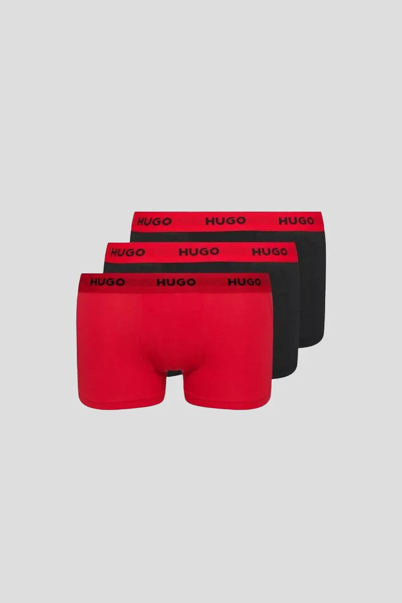 HUGO Ανδρικό Μαύρο 3 Pack Classic Boxers