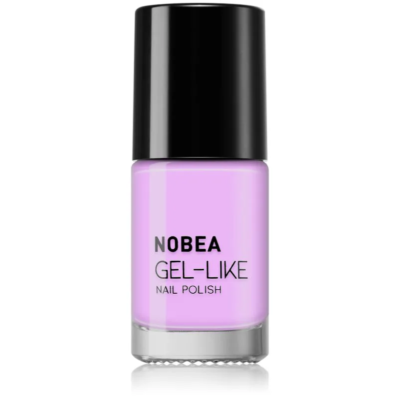 NOBEA Day-to-Day Gel-like Nail Polish βερνίκι νυχιών για τζελ αποτέλεσμα απόχρωση #N69 Sweet violet 6 ml