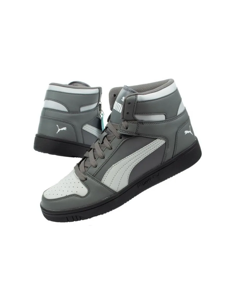 Puma Rebound Layup Μποτάκια Γκρι 369573-04