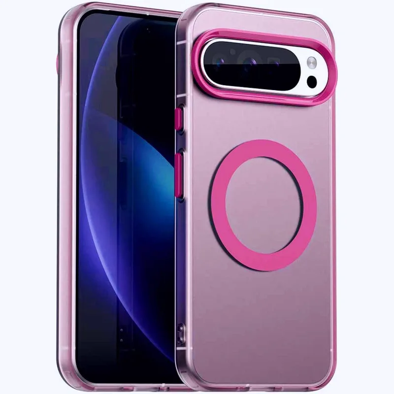 Θήκη Google Pixel 10 Pro XL Techsuit CandyCase Σκληρή Ημιδιάφανη με MagSafe Qi2 - Ροζ (5949419321601)