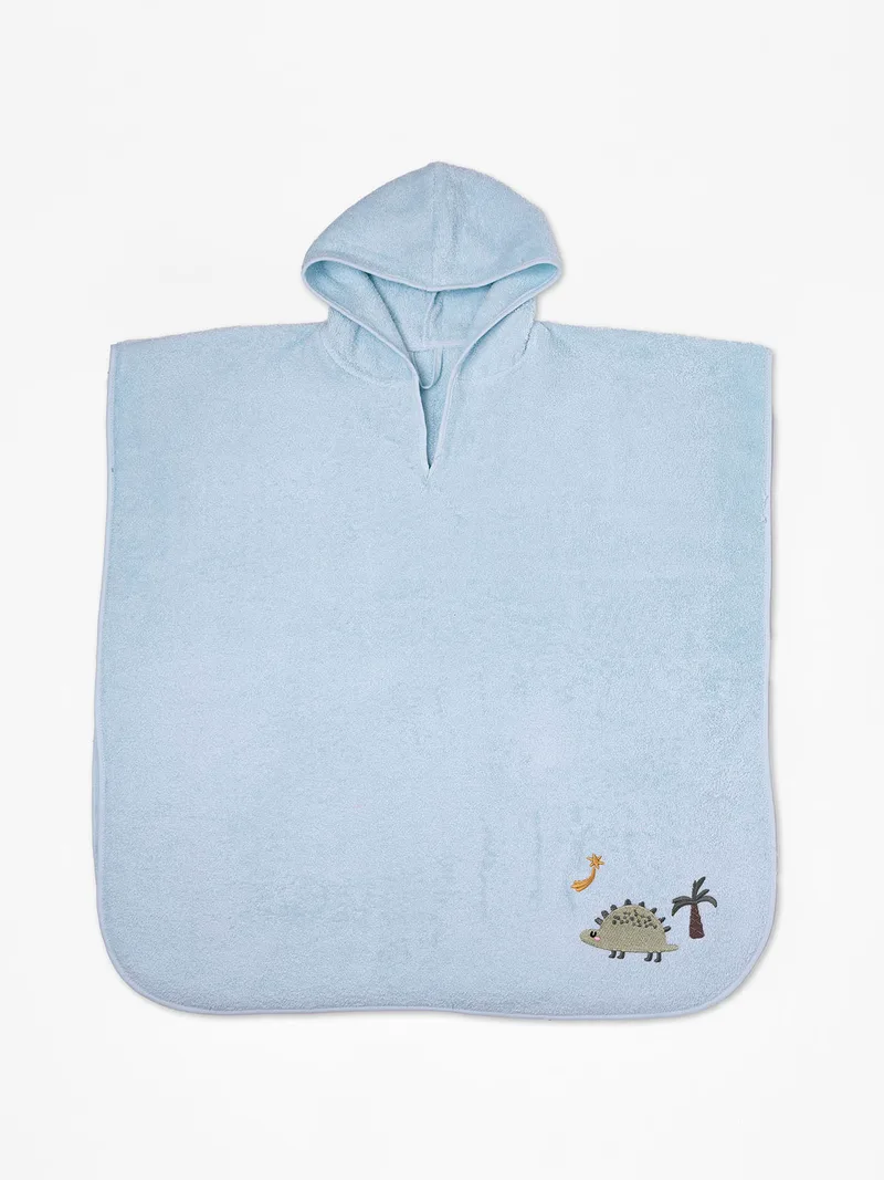 Poncho Sunshine Fluffy Light Blue