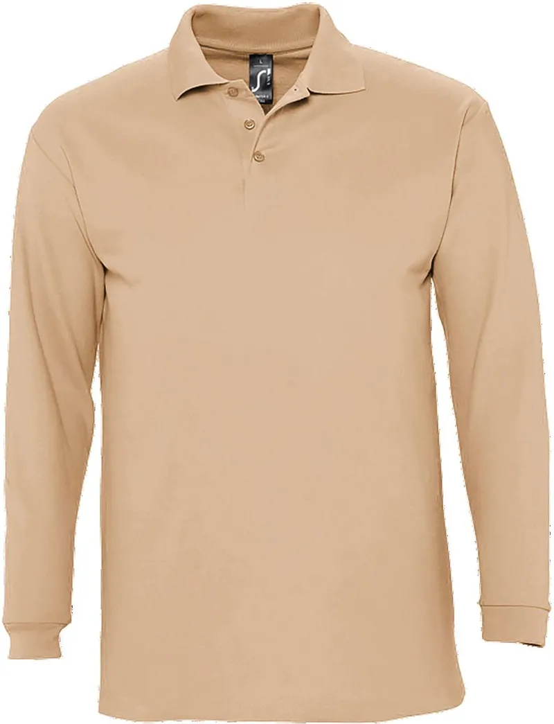 Ανδρικό πόλο πικέ Winter II SOLS 11353 Sand