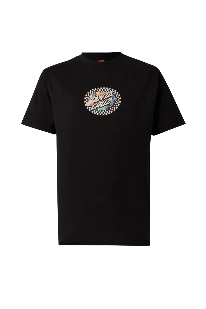 Santa Cruz Collage Oval Dot Ανδρικό T-Shirt - Μαύρο-SCA-TEE-13227-BLACK