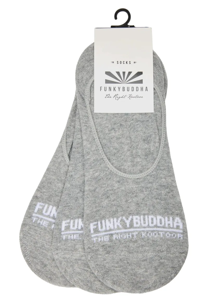 Κάλτσες Funky Buddha Σετ Με Τρία Ζεύγη FBM013-321-10-GREY MEL Ανδρικό
