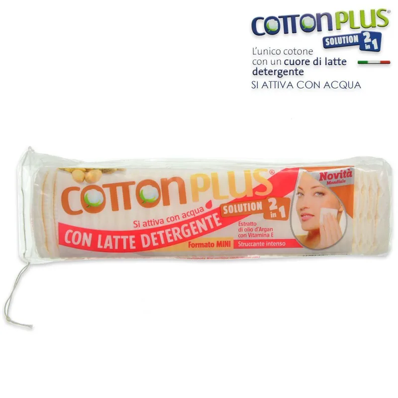 Cotton plus 2 in 1 mini with argan oil extract and vitamin e