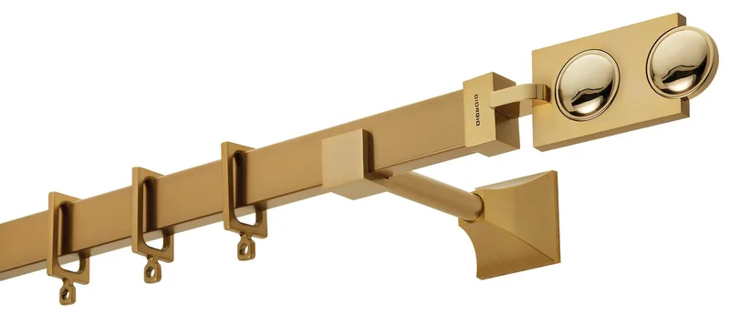 Κουρτινόβεργα Zogometal Flat Collection FC4514 Όρο Ματ/Όρο