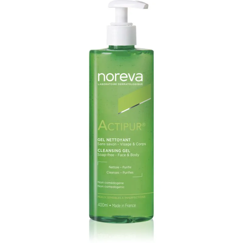 Noreva Actipur Dermo-Cleansing Gel απαλό καθαριστικό τζελ για ευαίσθητη επιδερμίδα 400 ml