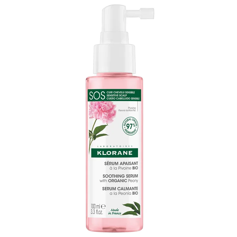 Klorane Peony Soothing & Sensitive Scalp SOS Serum Καταπραϋντικός & Αντι-Ερεθιστικός Ορός για Ευαίσθητο Τριχωτό με Βιολογική Παιώνια 100ml