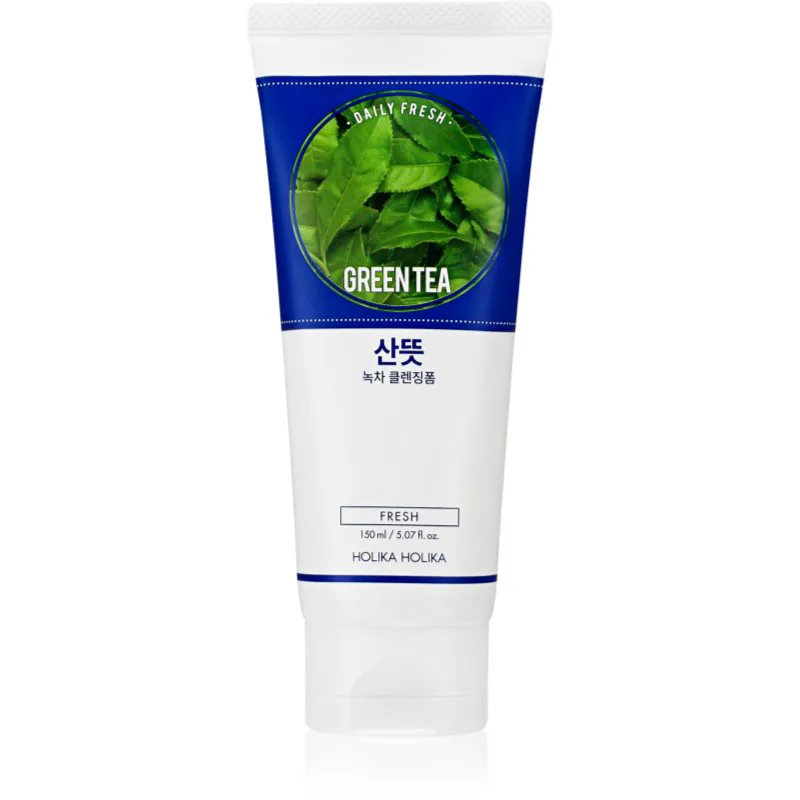 Holika Holika Daily Fresh Green Tea καθαριστικός αφρός για εξισορρόπηση σμήγματος με πράσινο τσάι 150 ml