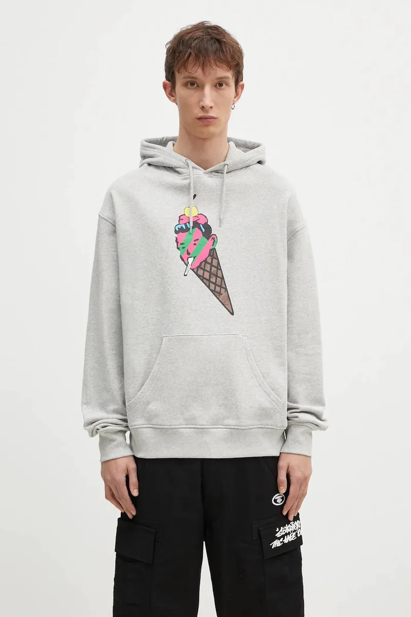 Βαμβακερή μπλούζα ICECREAM Cone Man Popover Hood