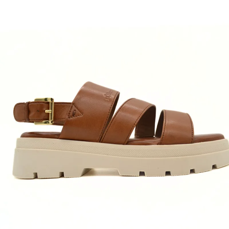 S.OLIVER ΣΑΝΔΑΛΙ 5-28200-42 305 COGNAC