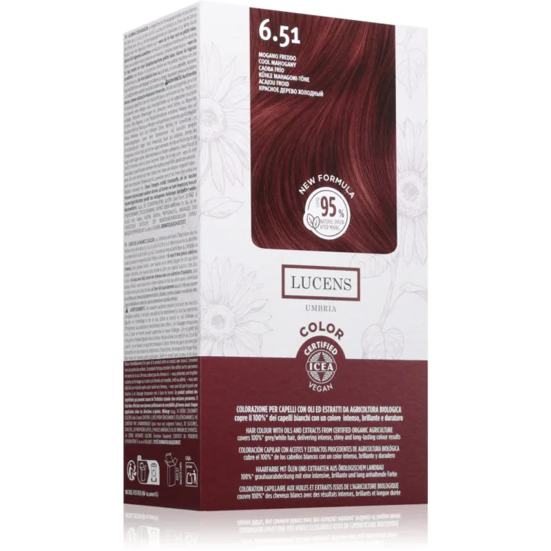 Kemon Group Umbria βαφή μαλλιών απόχρωση 6.51 Mogano Freddo 50 ml