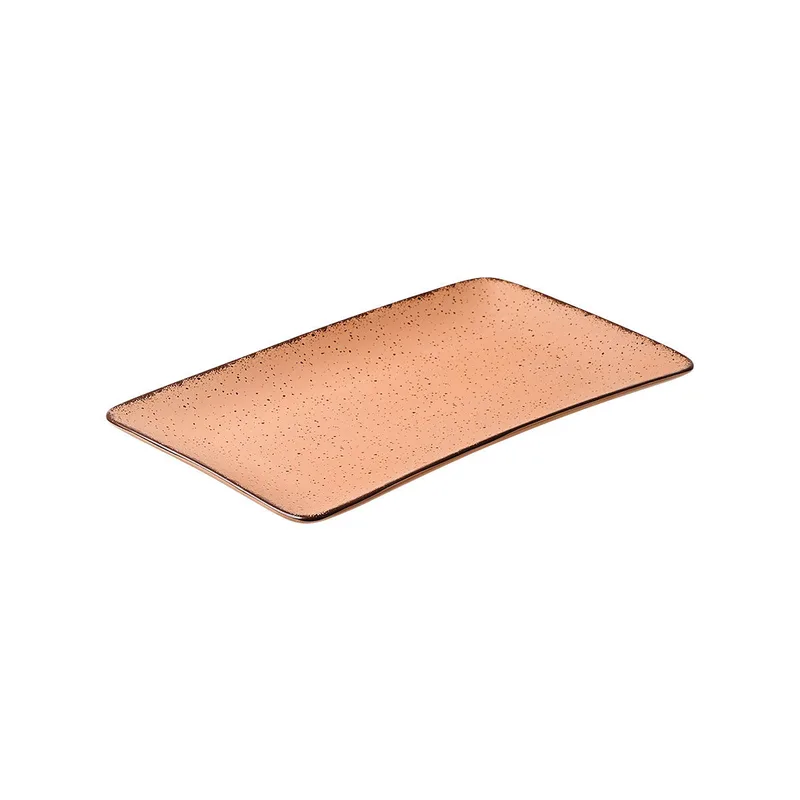 Πιατέλα Σερβιρίσματος Πορσελάνης Terra Salmon Estia 27x16εκ. 07-16005 (Υλικό: Πορσελάνη, Χρώμα: Σομόν) - estia - 07-16005