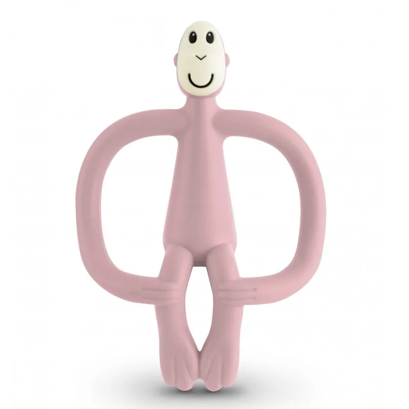Matchstick Monkey Teething Toy Κωδ 240110 Μασητικό Οδοντοφυΐας από 3 Μηνών 1 Τεμάχιο - Dusty Ροζ