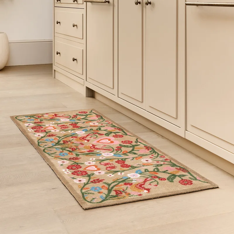 Garden Lovebirds Washable Runner