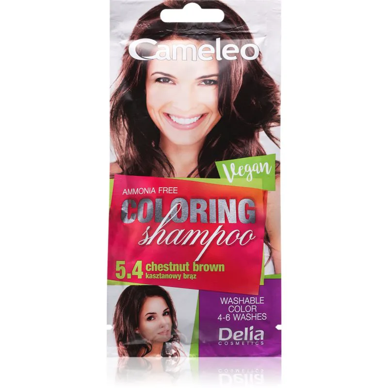 Delia Cosmetics Cameleo Coloring Shampoo σαμπουάν με χρώμα για τα μαλλιά απόχρωση 5.4 Chestnut Brown 40 ml