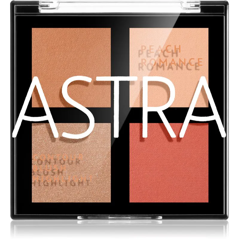 Astra Make-up Romance Palette μικρή παλέτα περιγράμματος για το πρόσωπο απόχρωση 01 Peach Romance 8 γρ