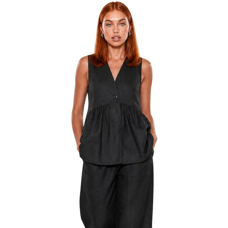 Μπλούζα I Am Gilet Lino Bottoni 17589