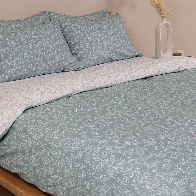 Παπλωματοθήκη Μεμονωμένη Υπέρδιπλη 230X250 Sunshine Cotton Feelings 2052 Aqua (230x250)