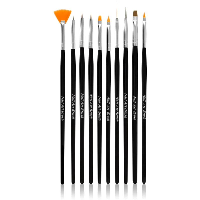 NEONAIL Nail Art Brushes σετ με πινέλα Για τα νύχια 10 τμχ