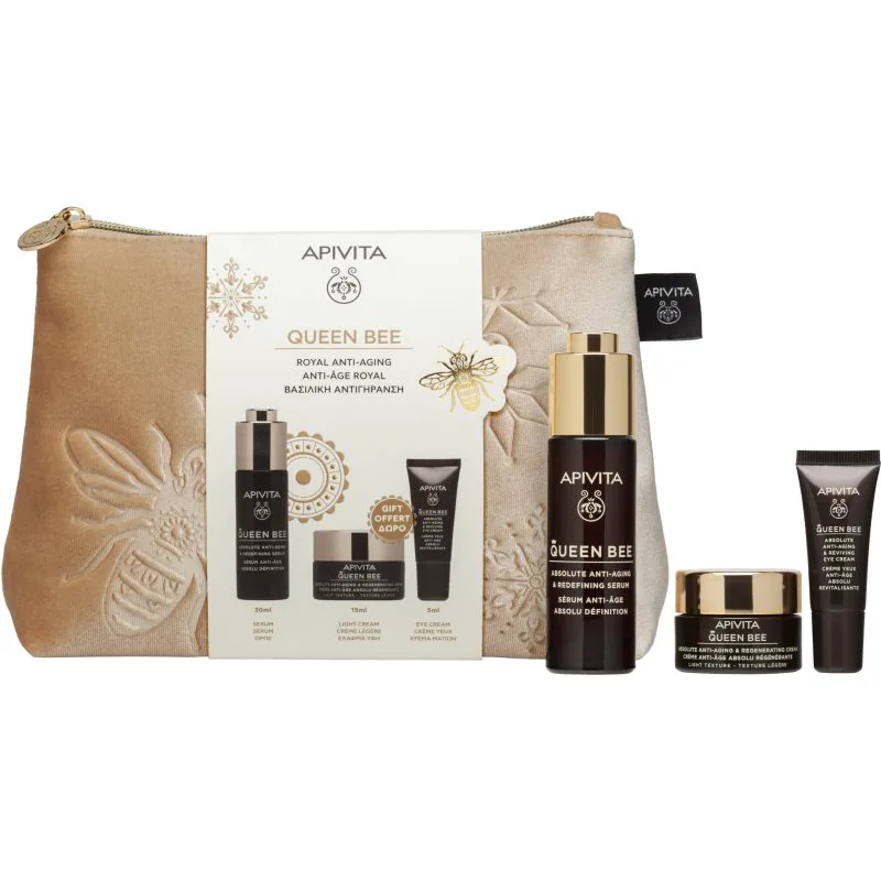 Apivita Queen Bee Gift Pouch σετ δώρου ενάντια στις ρυτίδες