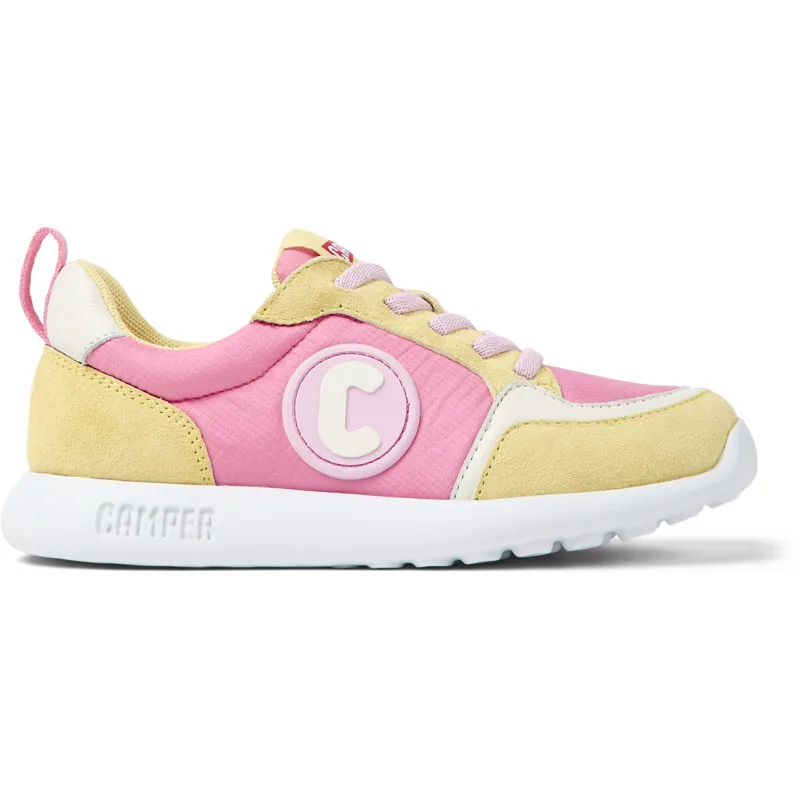 CAMPER Driftie - Sneakers Για Κορίτσια - Ροζ,Κίτρινο,Λευκό, Μέγεθος 31, Cotton fabric
