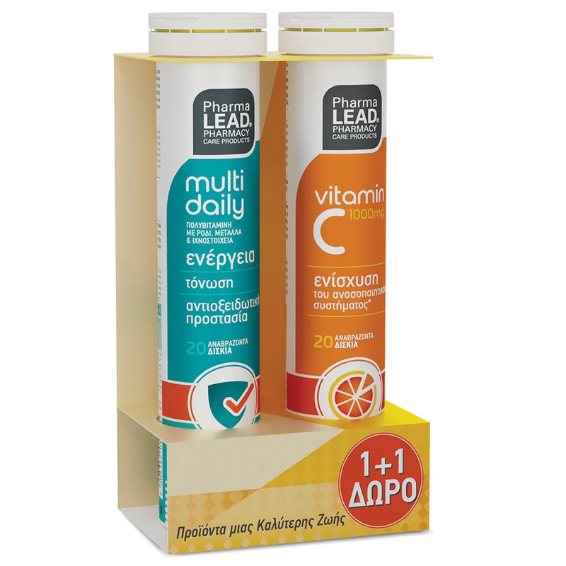 Pharmalead Promo Multi Daily Energy 20 Effer.tabs & Vitamin C 1000mg 20 Effer.tabs