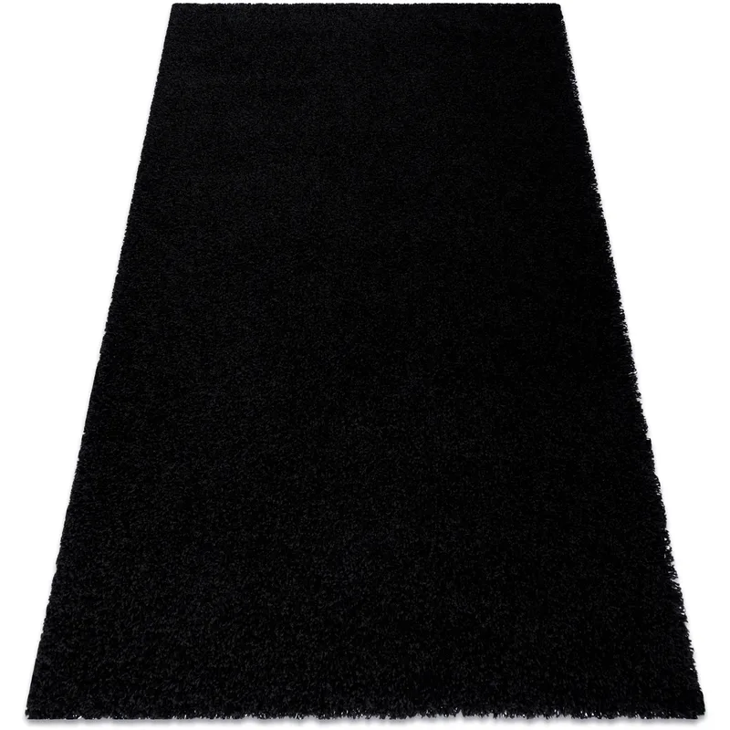 Χαλιά Rugsx Χαλί SOFFI δασύτριχος 5cm μαύρο 80x150 cm