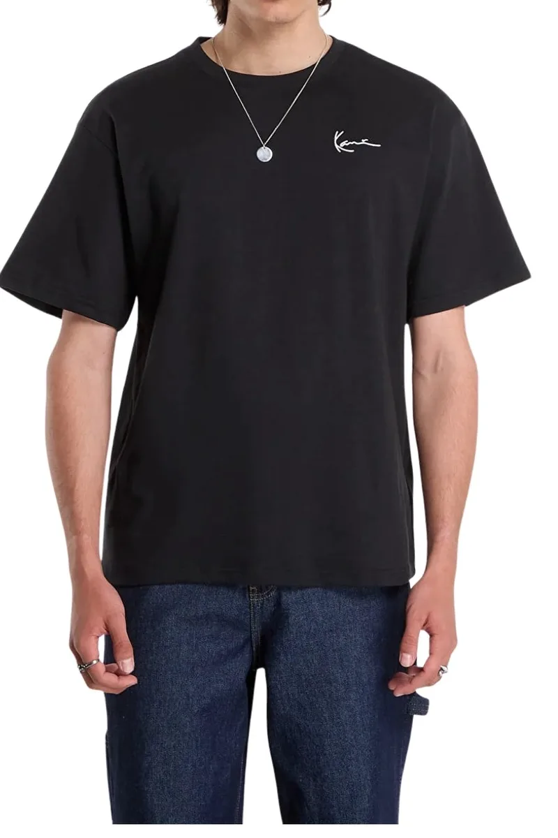 KARL KANI T-Shirts SIGNATURE OVERSIZED T-SHIRT - BLACK-KM262-003-1-BLACK