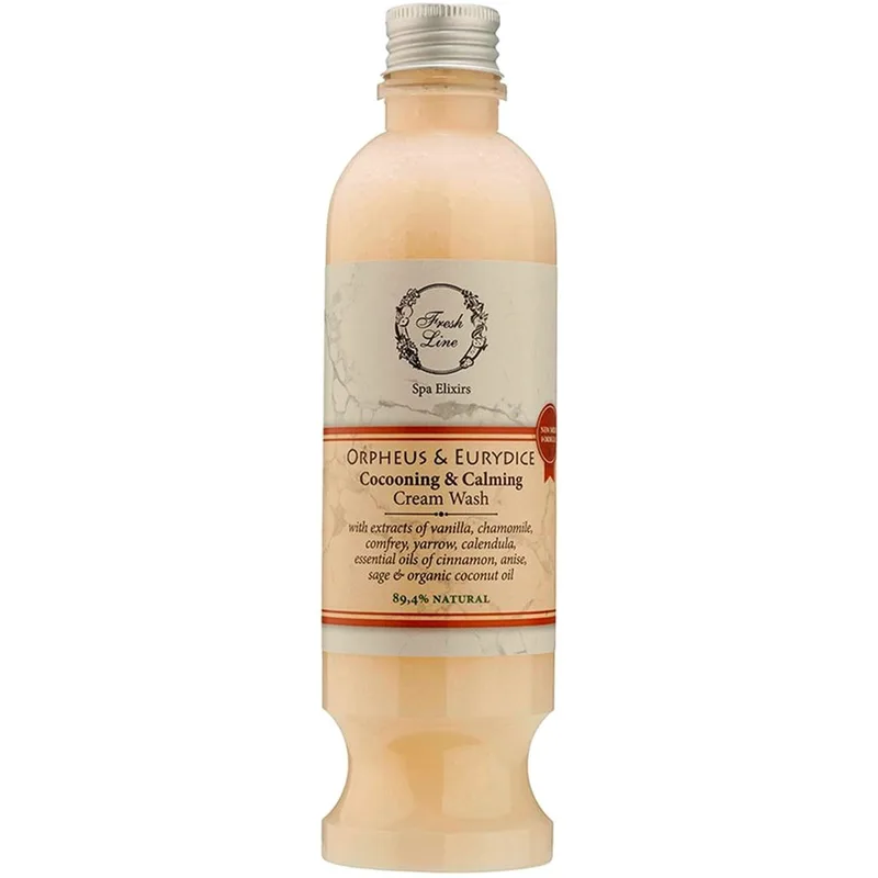Fresh Line Spa Elixirs Orpheus & Eurydice Cocooning & Calming Cream Wash Αφρόλουτρο Σώματος με Αιθέρια Έλαια από από Κανέλα, Γλυκάνισο & Βιολογικό Λάδι Καρύδας για Χαλάρωση & Ηρεμία 250ml